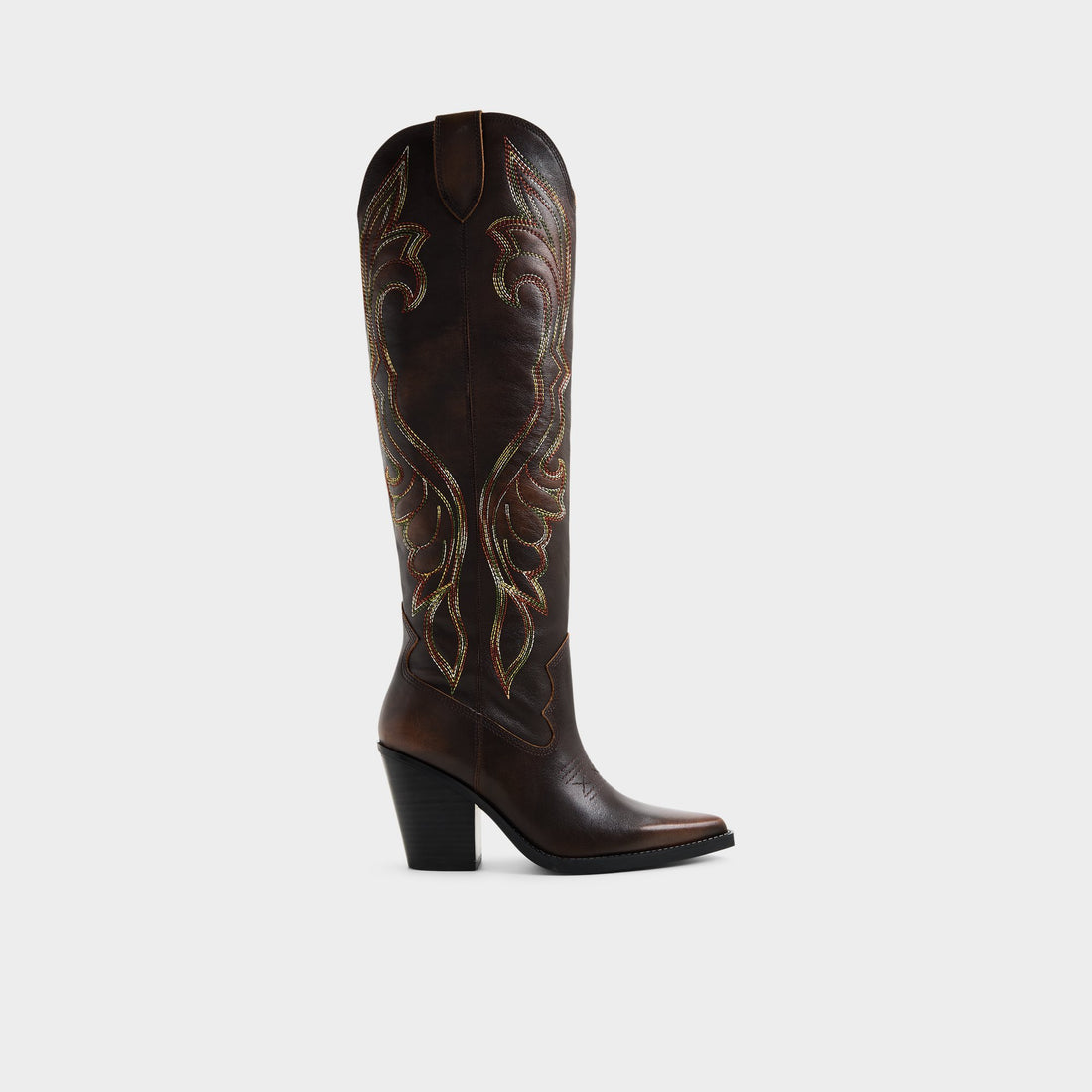 Revolve – Women Dark brown Western knee-high boot - ALDO