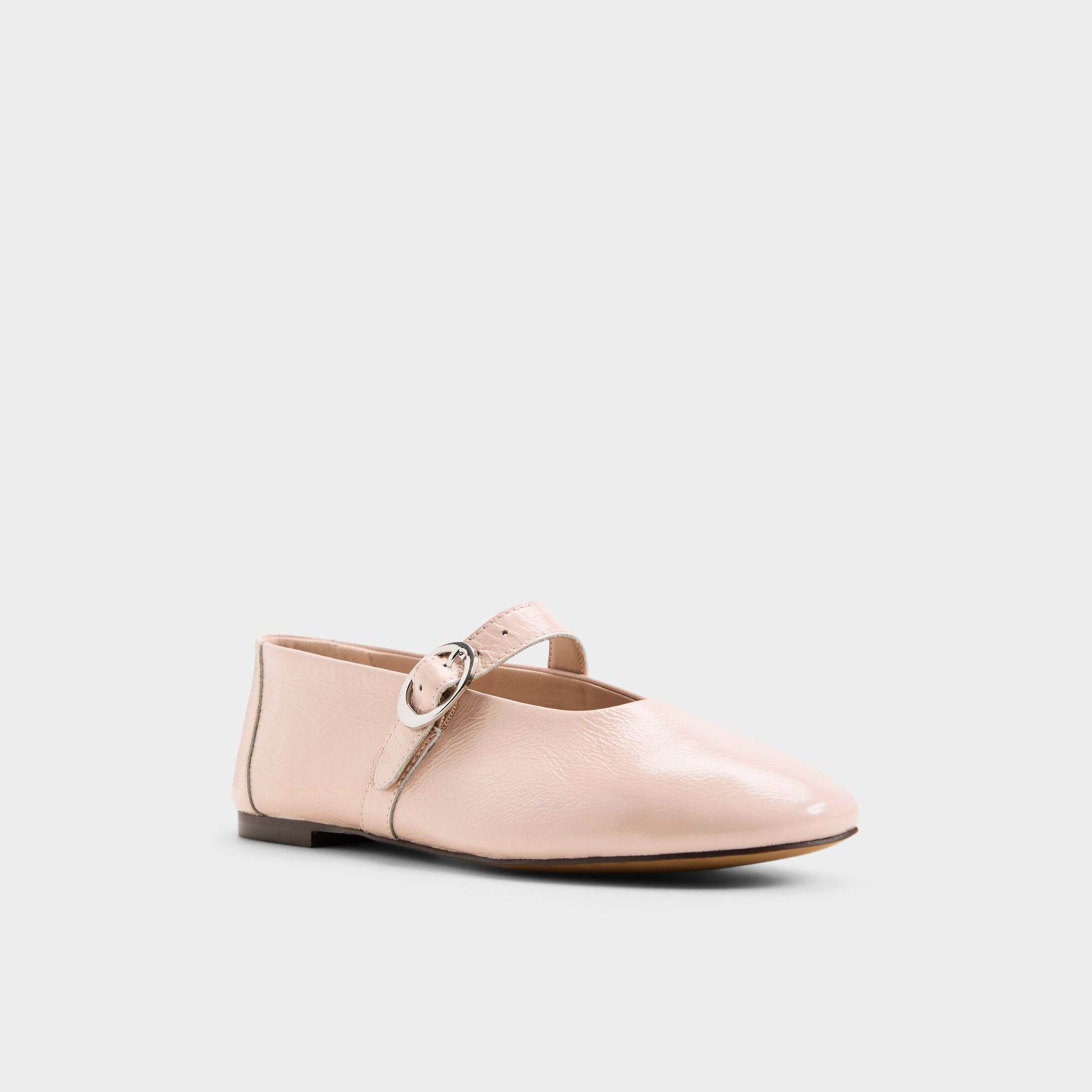 Three-quarter angle of Light pink Quincey Ballerina's front side