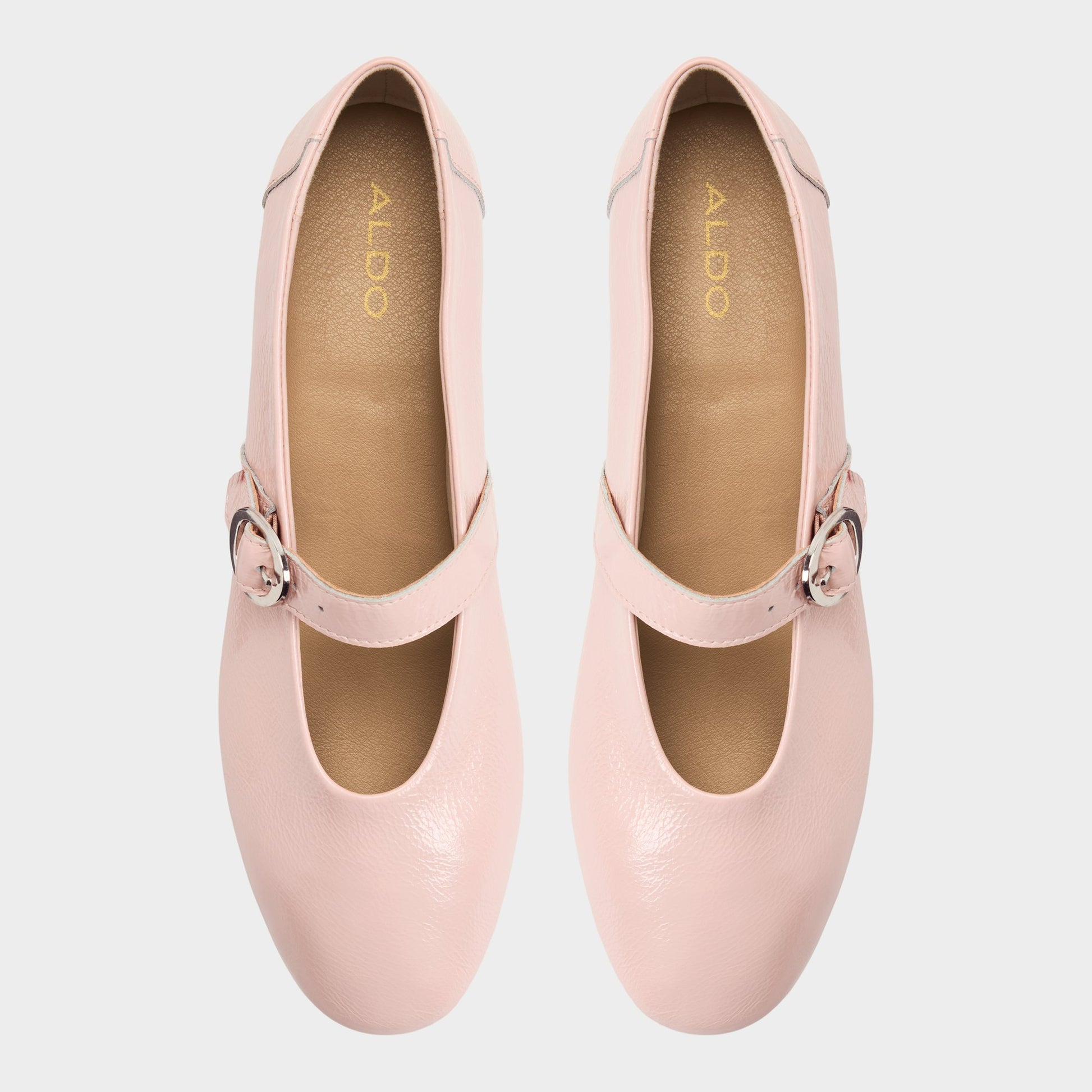 Top-down view of the Light pink Quincey Ballerina