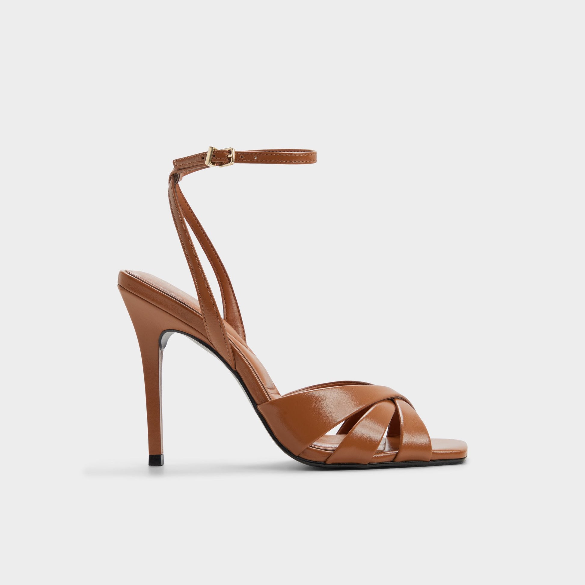 Main View of Tan Meteora Strappy heeled sandal for Womens