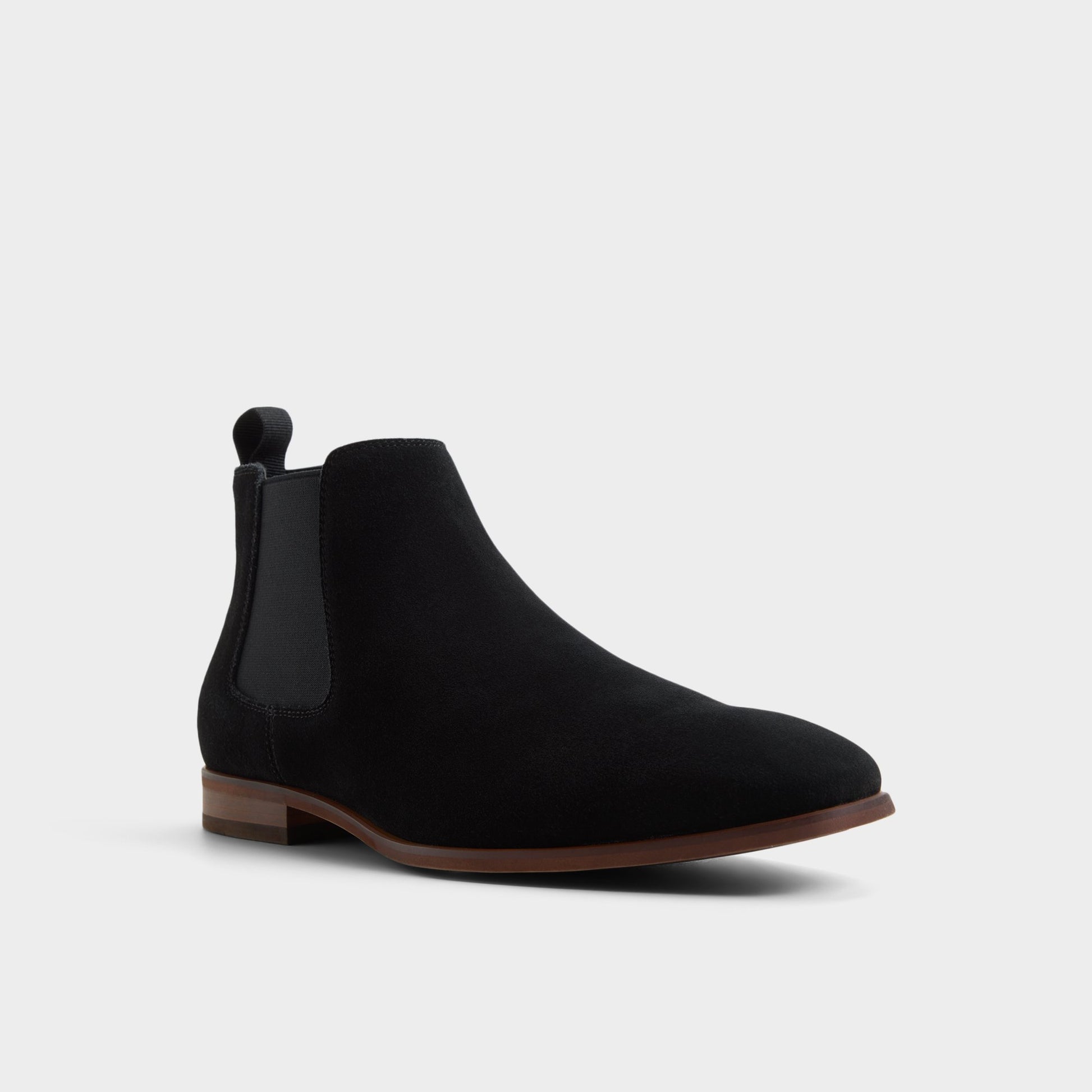 Three-quarter angle of Other black Sosa Chelsea boot's front side