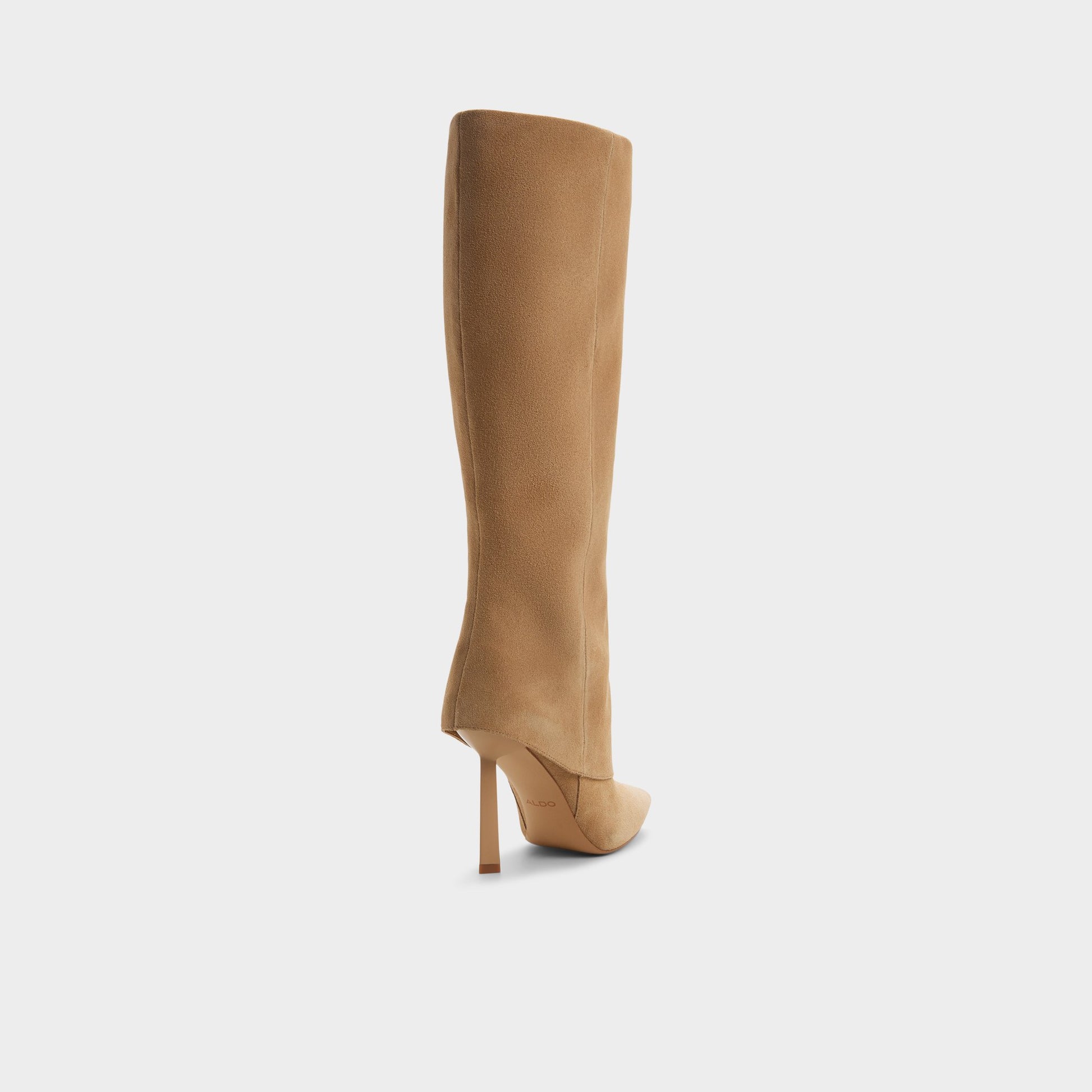 Three-quarter angle of Other beige Lenoria Knee-high boot's back side