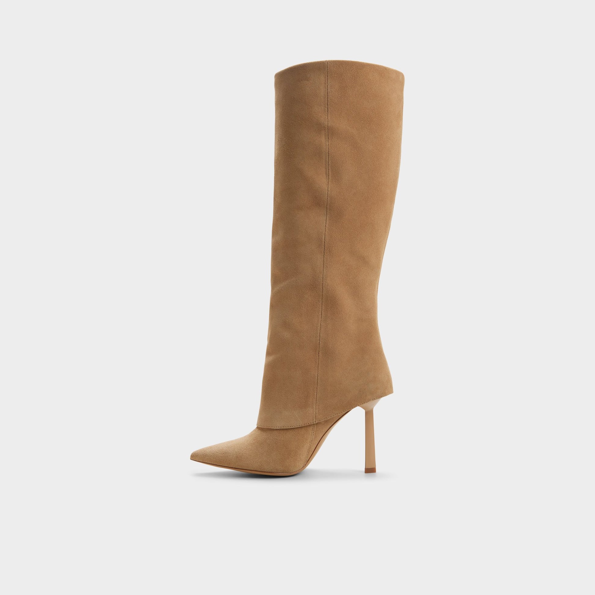 Side view of Other beige Lenoria Knee-high boot