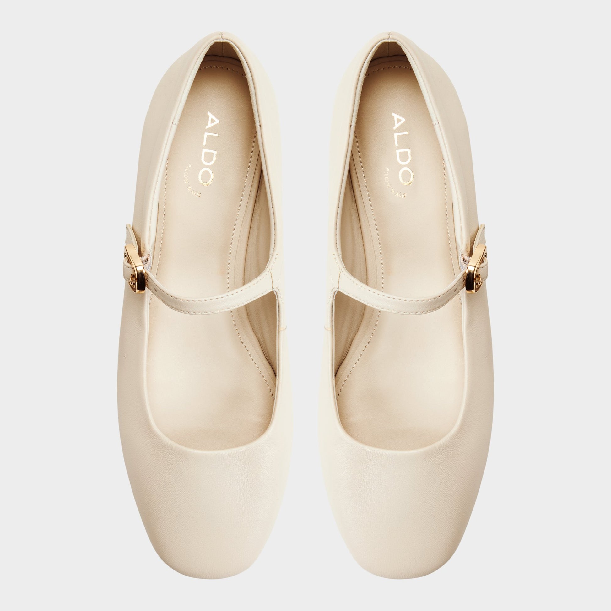 Top-down view of the Other white Maryjenna Ballerina