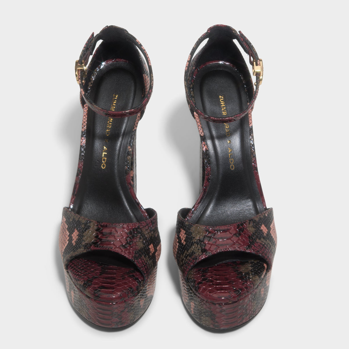 Three-quarter angle of Multi Zuhair Murad x ALDO Platform Sandal 's front side