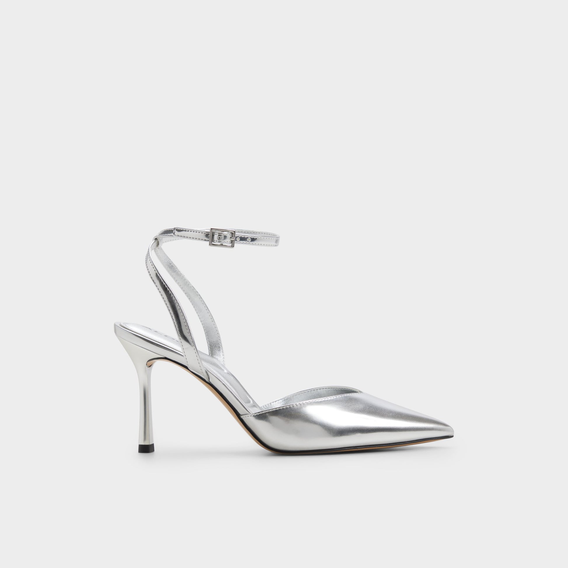 Main View of Silver Carolling Strappy heeled shoe for Womens