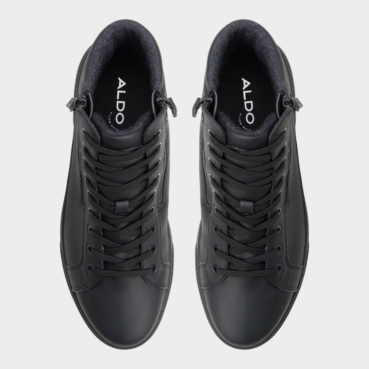 Vue de dessus de la Noir Preralithh-l Chaussure Oxford