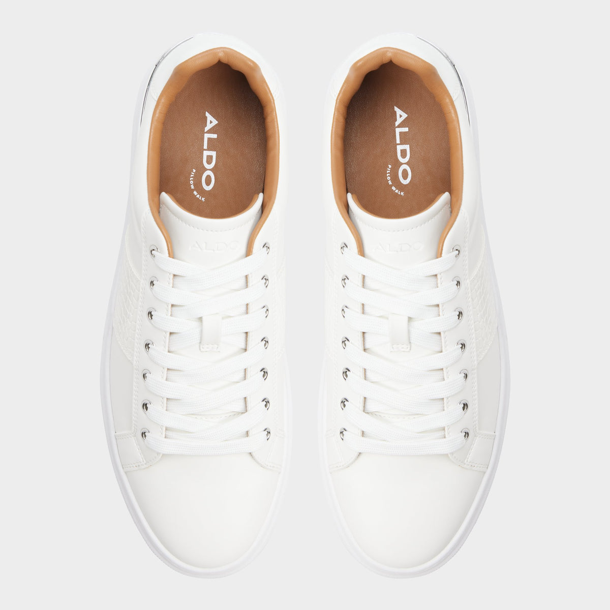 Vue de dessus de la Blanc Jaxton Low top sneaker