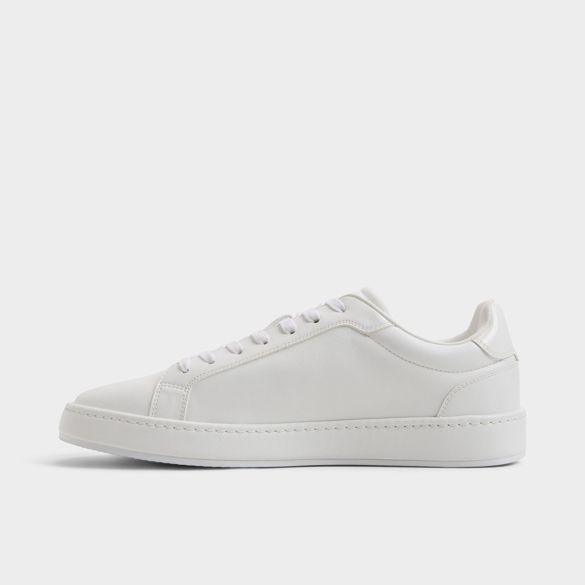 Side view of White Joyner Low top sneaker