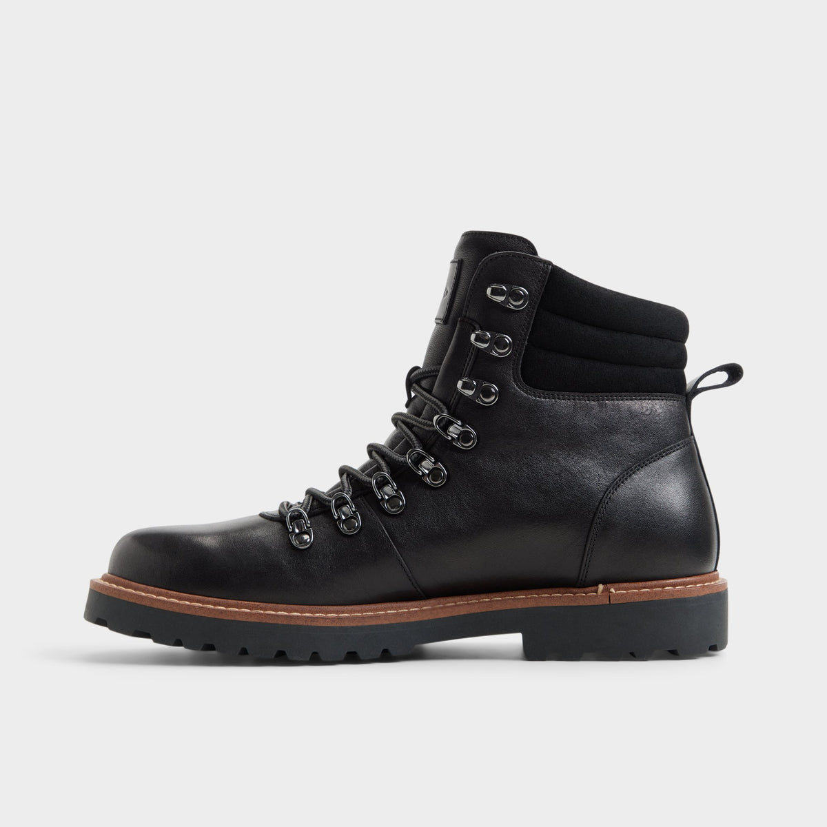 Side view of Black Joshie Hiking boot