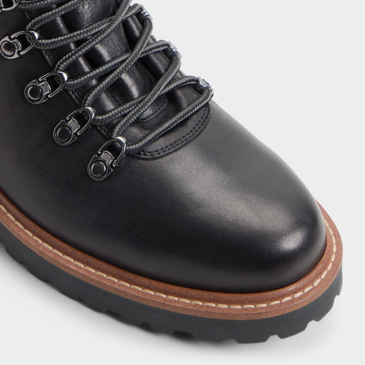 Close-up of the Black Joshie Hiking boot