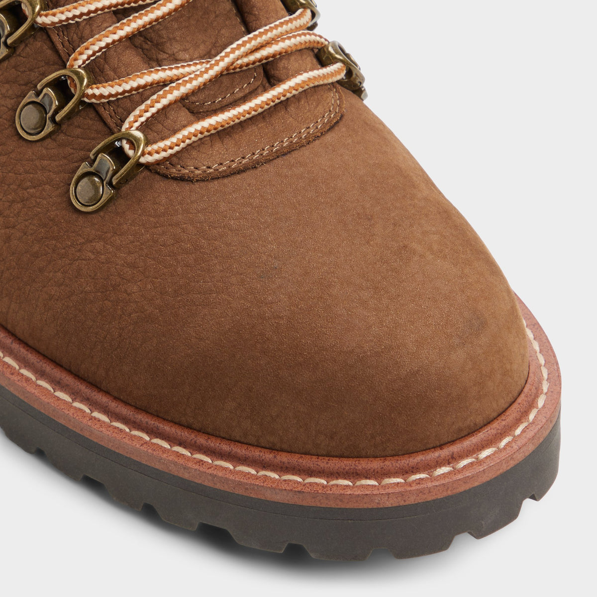 Close-up of the Taupe Joshie Hiking boot