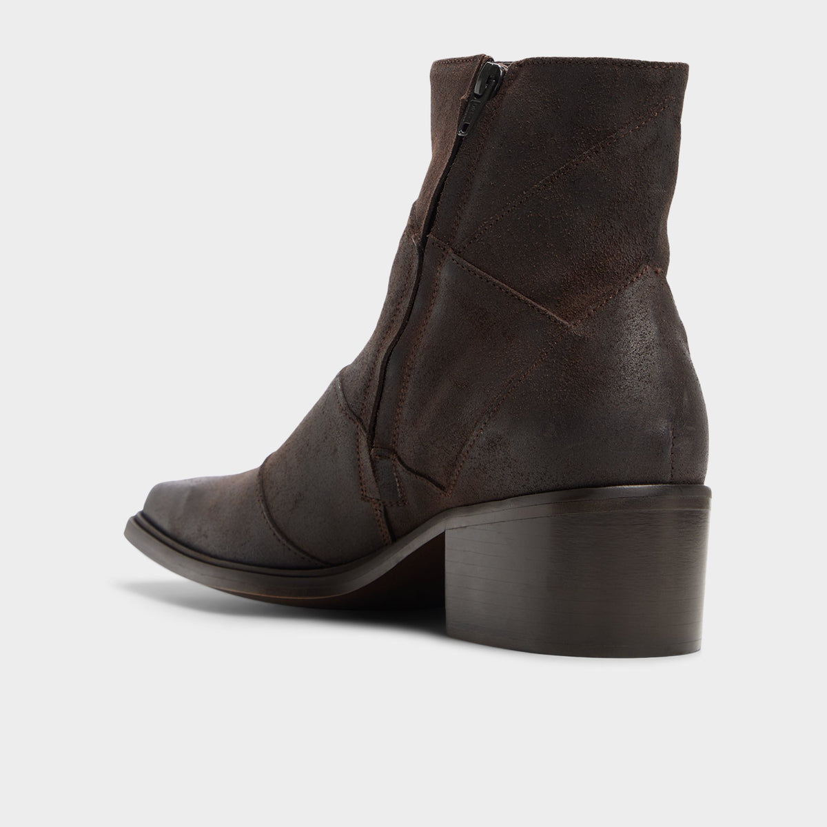 Side view of Dark brown Zanatta Ankle boot