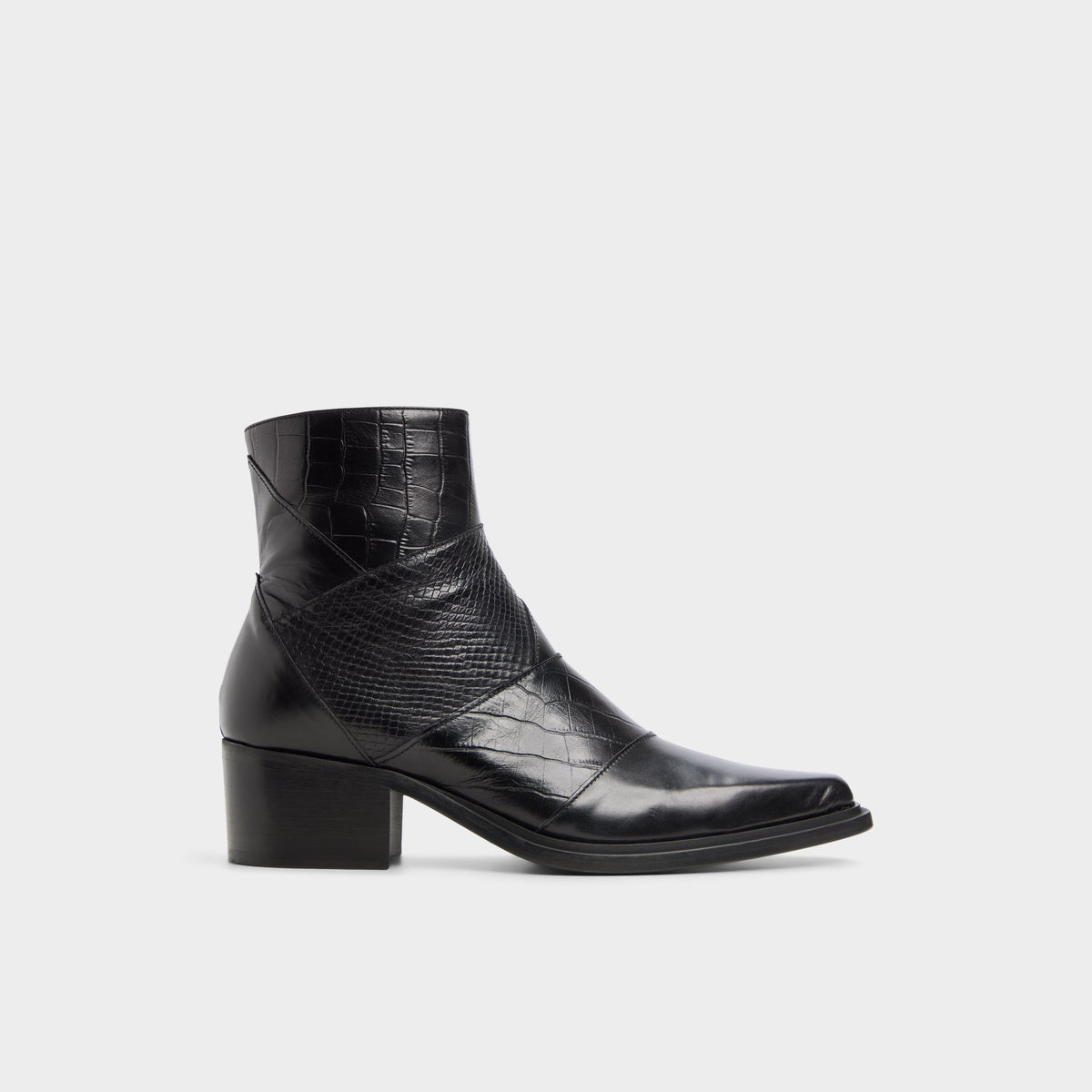 Main View of Black Zanatta Ankle boot for Mens