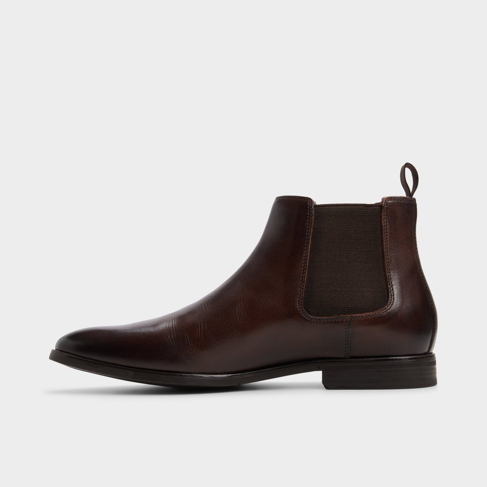Side view of Brown Fion Chelsea boot