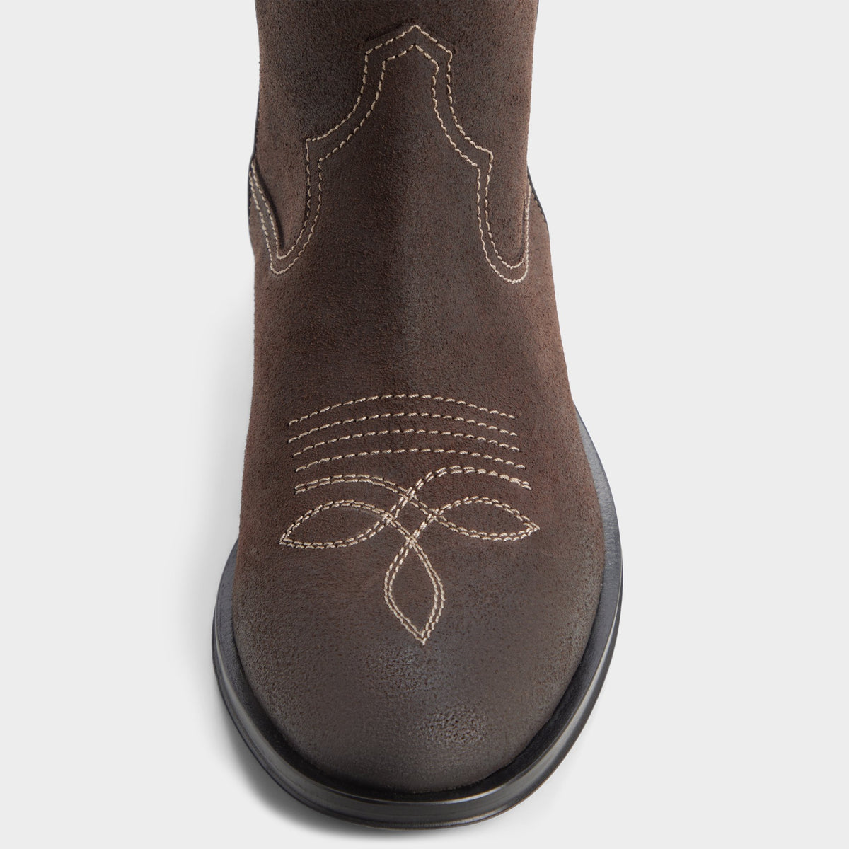 Close-up of the Dark grey Rasmus Western boot