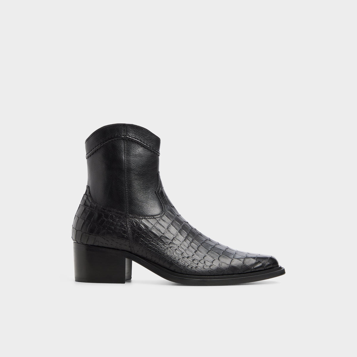 Vue principale de Noir Bari Botte western pour Hommes