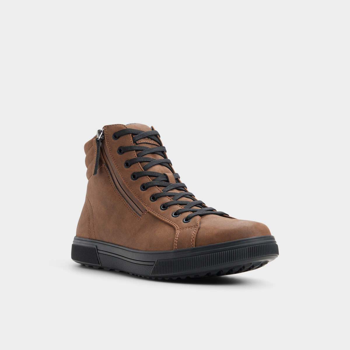 Three-quarter angle of Brown Preralithh-l Oxford shoe's front side
