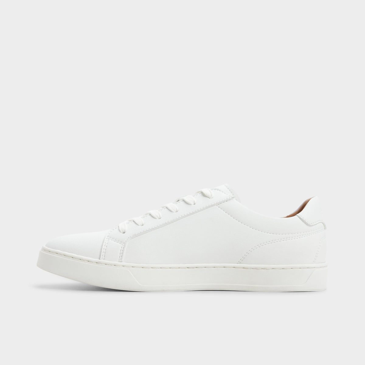 Side view of White Fillip Low top sneaker