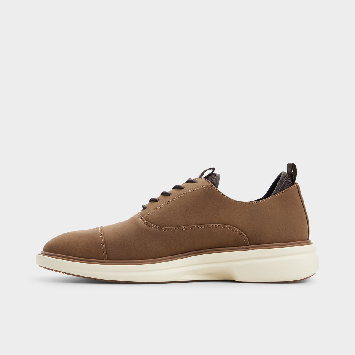 Vue latérale de Taupe Eller Chaussure Oxford
