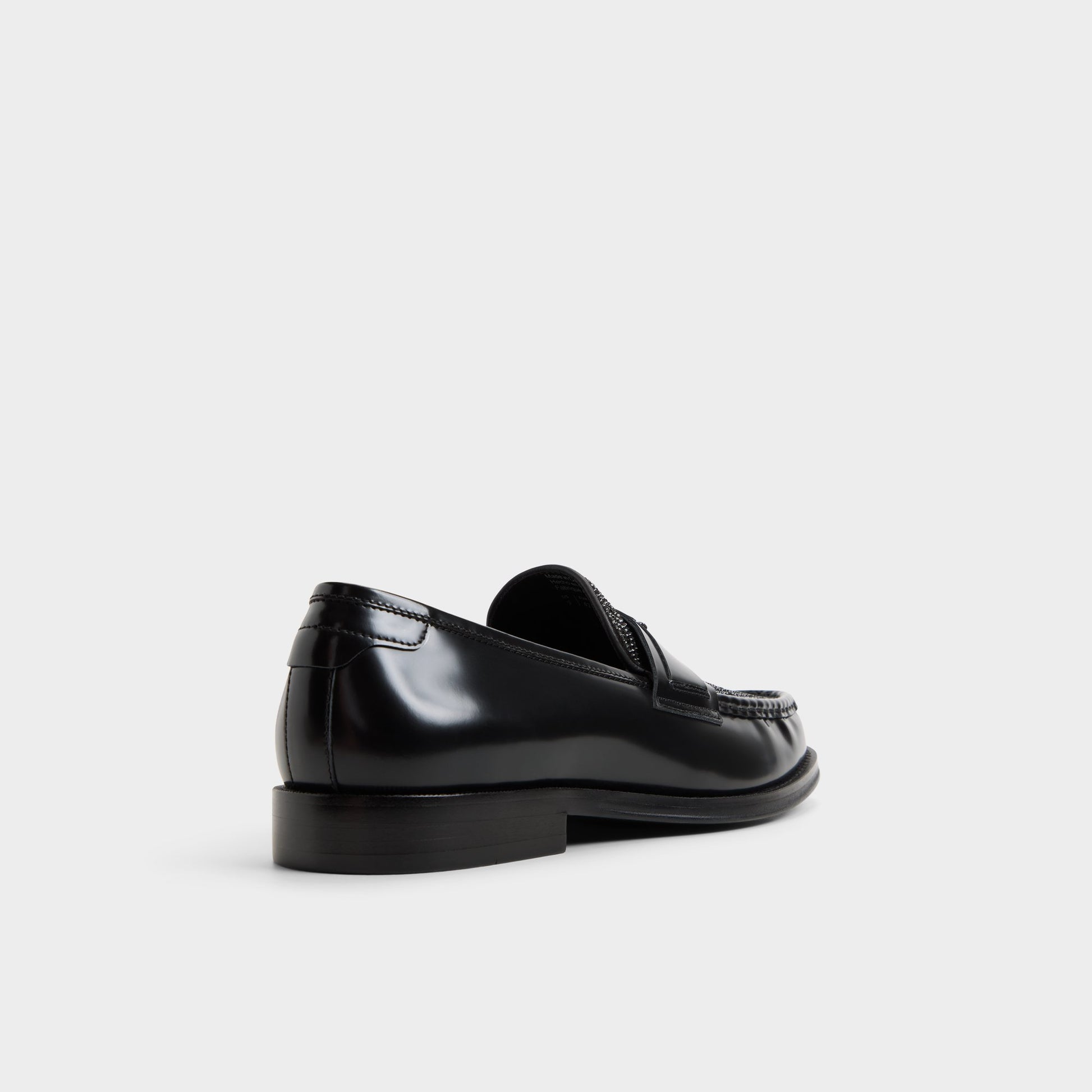 Three-quarter angle of Black multi Taro Loafer's back side