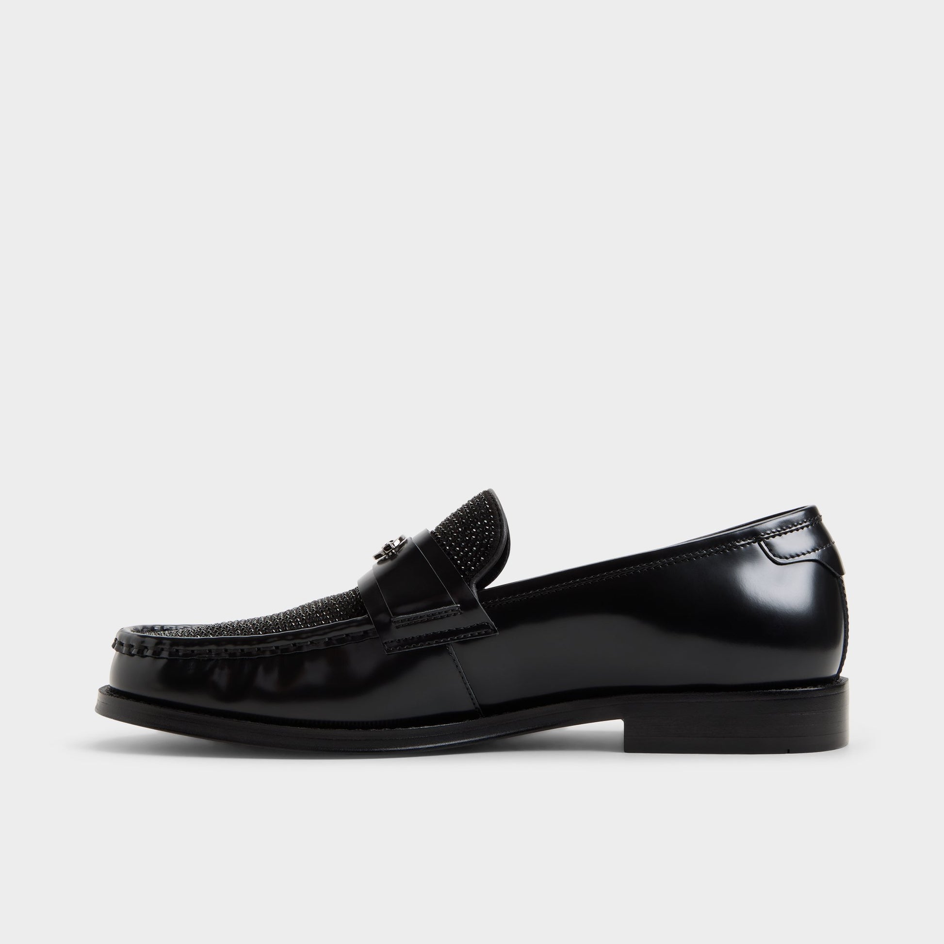 Side view of Black multi Taro Loafer