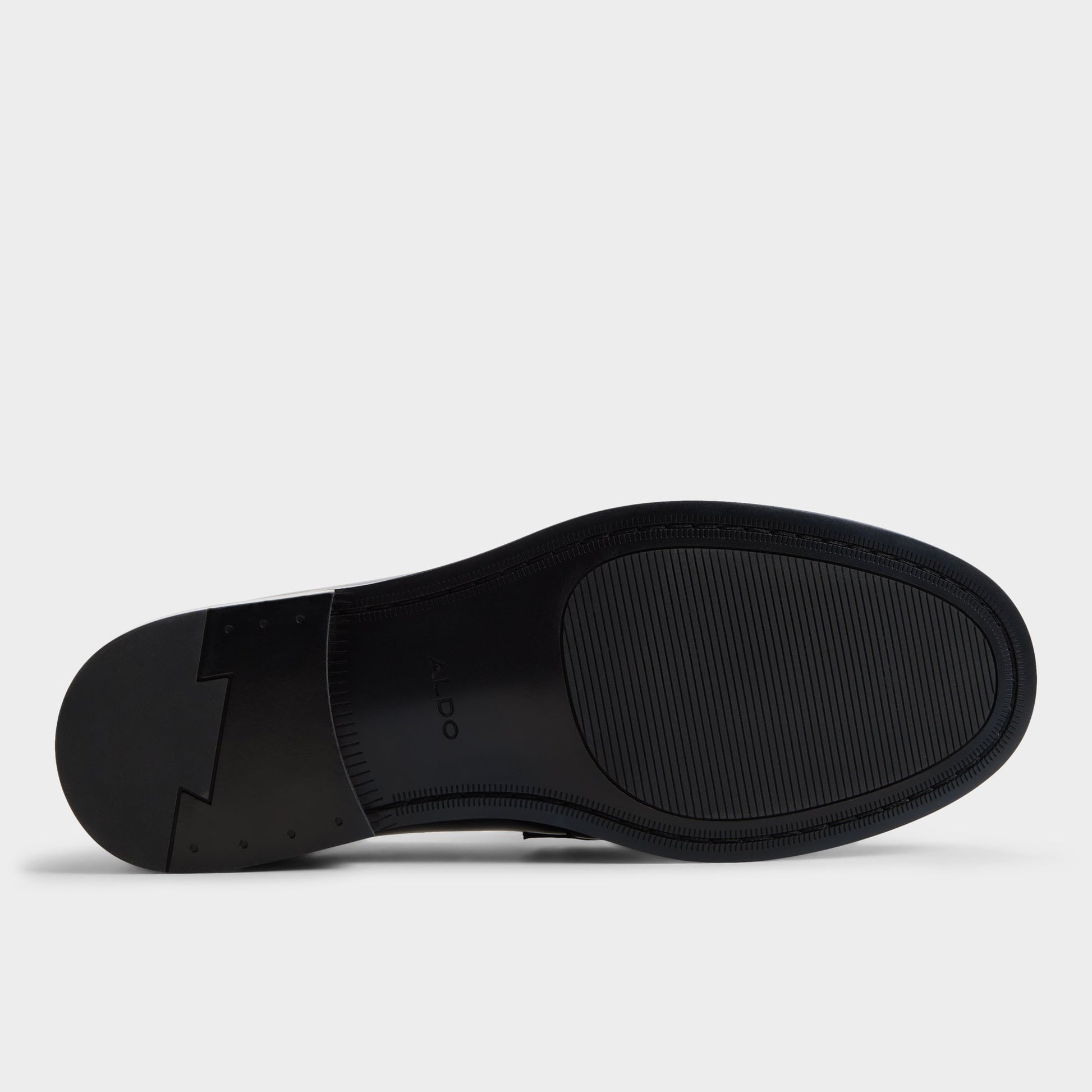 View of Black multi Taro Loafer's sole