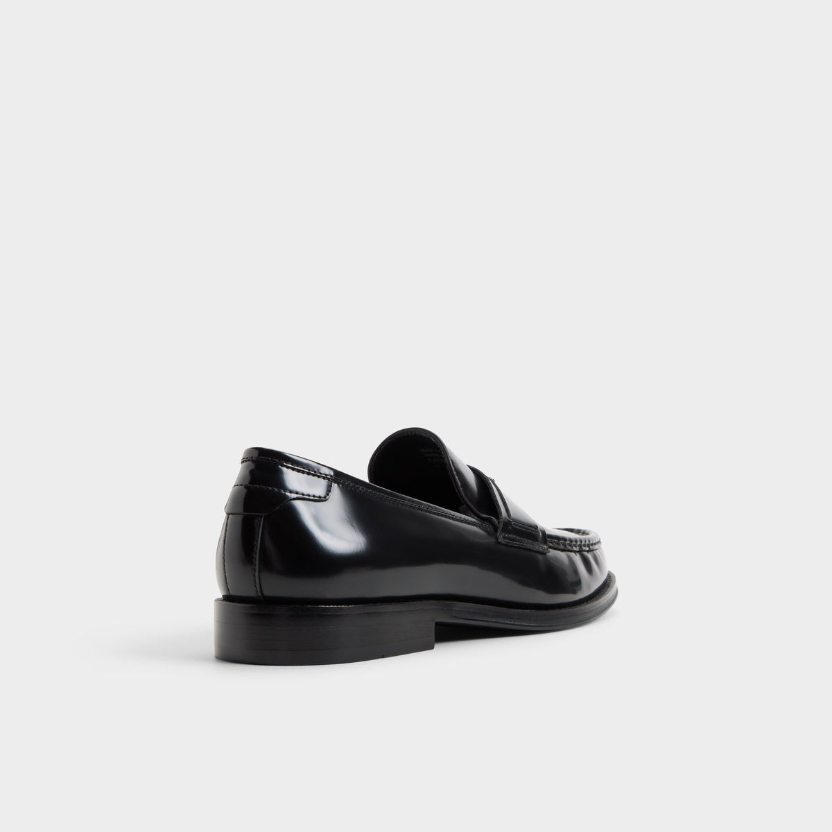 Three-quarter angle of Black Taro Loafer's back side