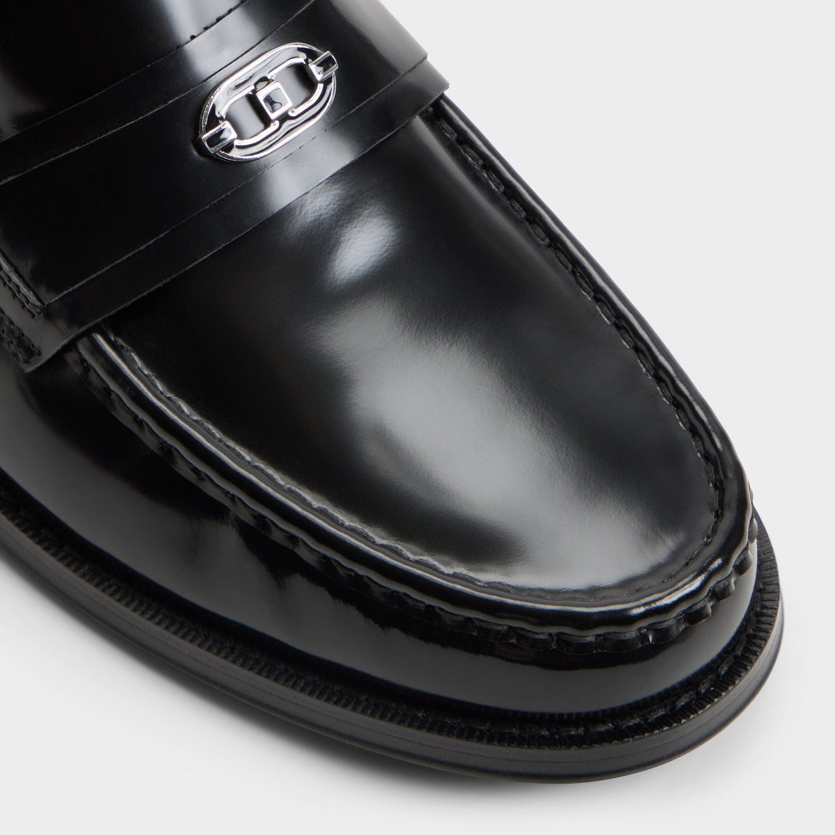 Close-up of the Black Taro Loafer