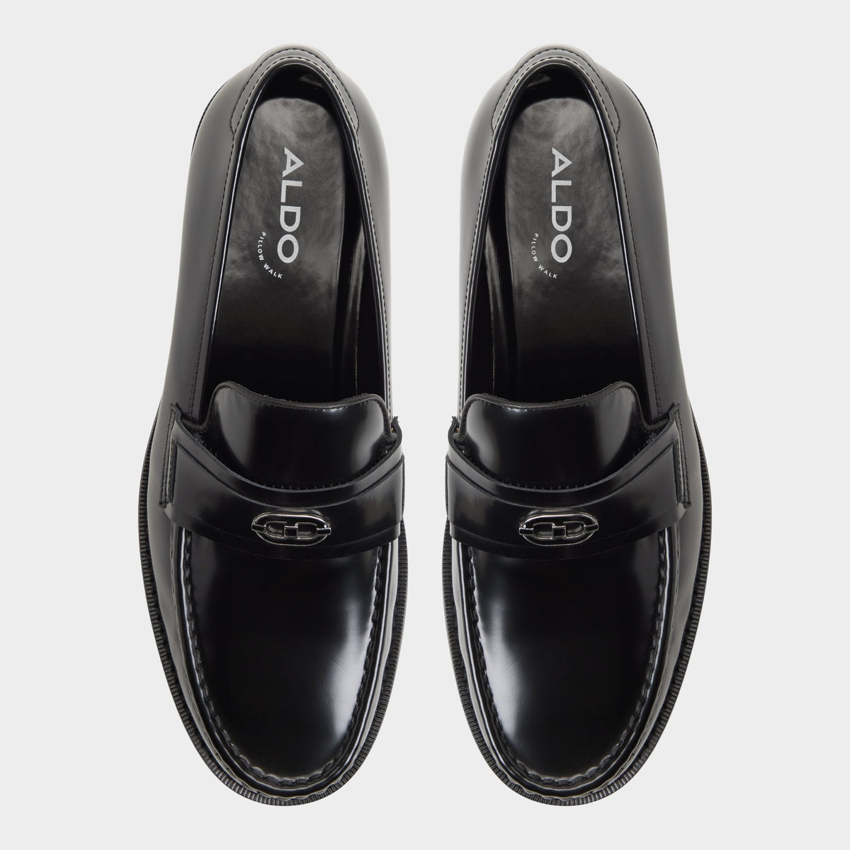 Top-down view of the Black Taro Loafer