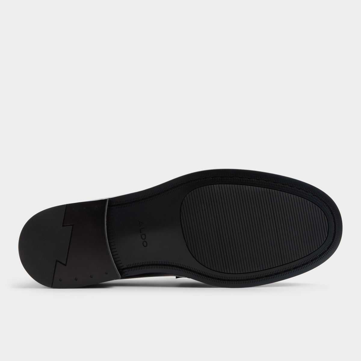 View of Black Taro Loafer's sole