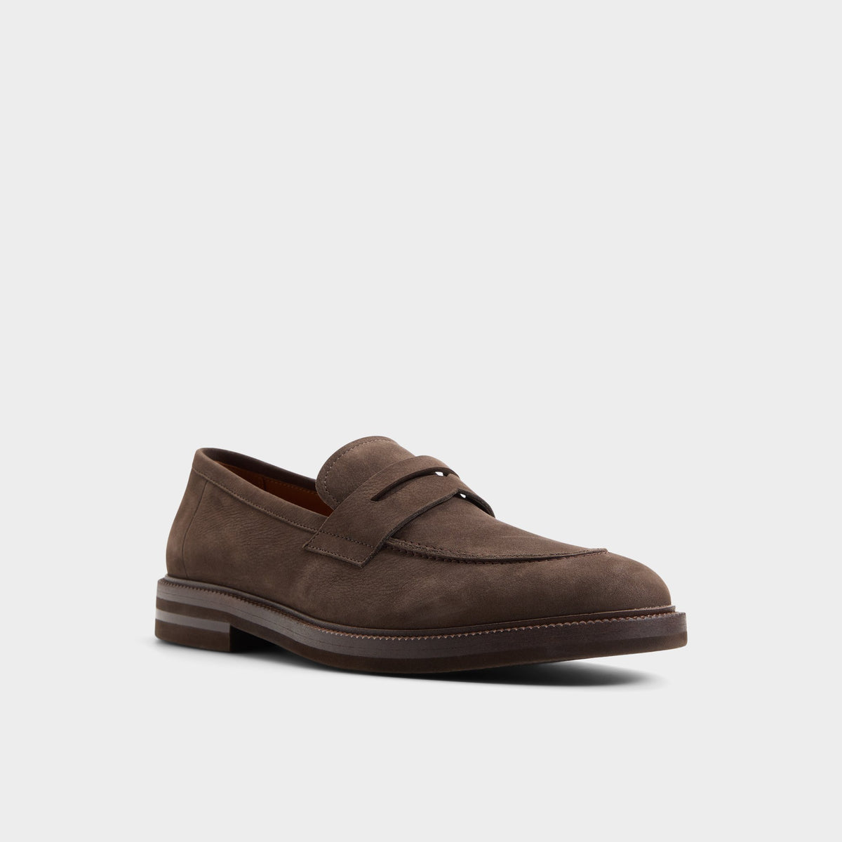 Three-quarter angle of Brown Fenson Loafer's front side