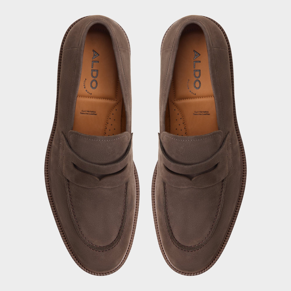 Top-down view of the Brown Fenson Loafer