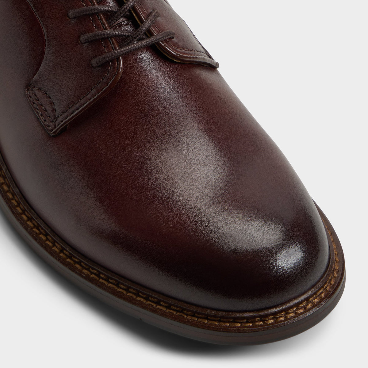 Close-up of the Open brown Sorento Derby shoe
