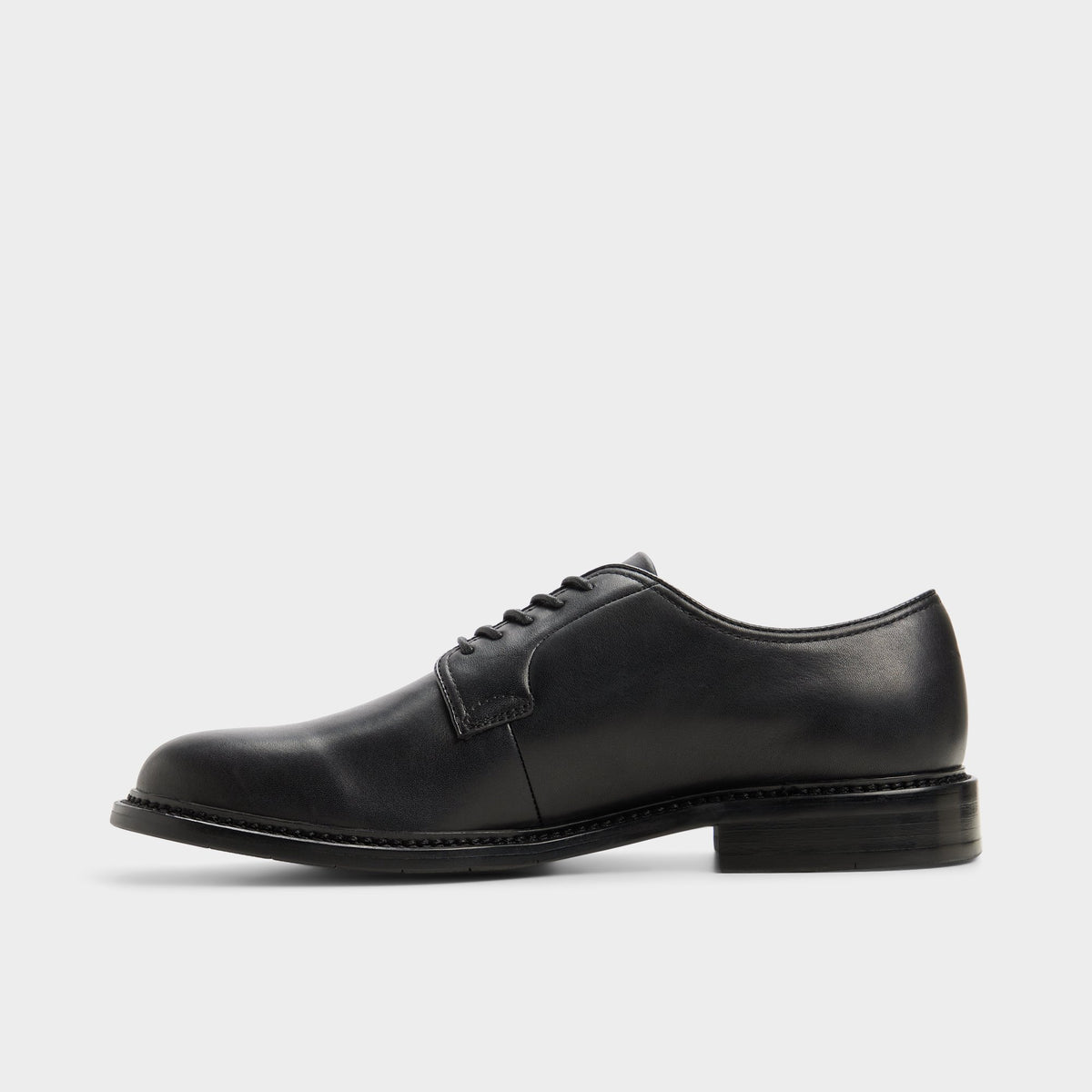 Side view of Black Sorento Derby shoe