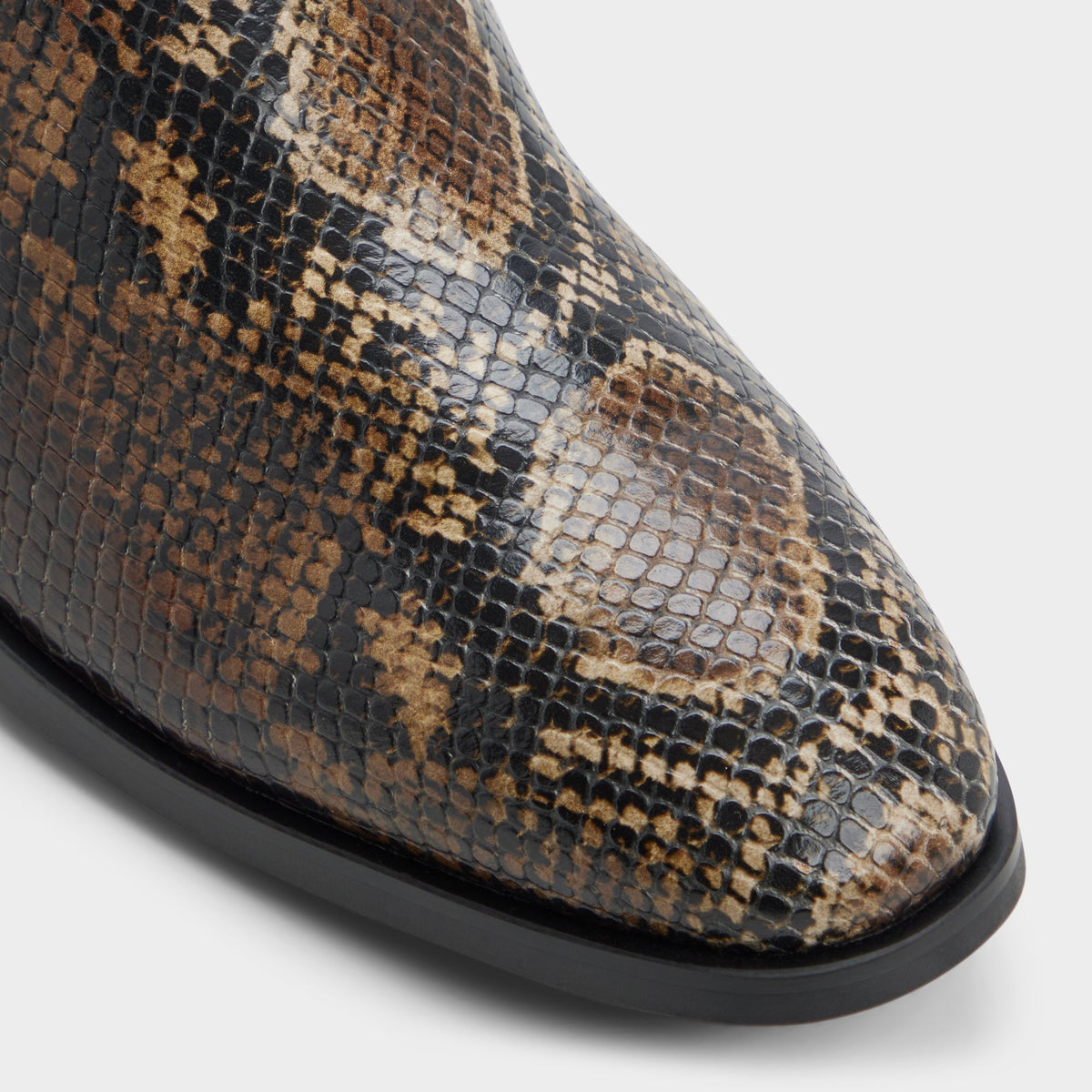 Close-up of the Brown multi Amur Ankle boot