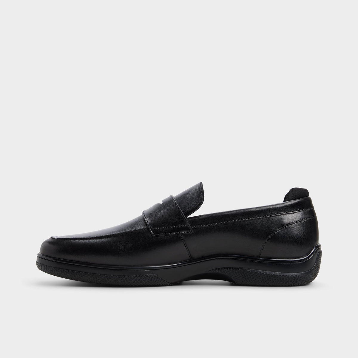 Side view of Other black Lanzo Loafer