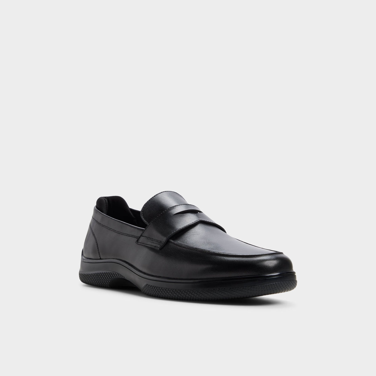 Three-quarter angle of Other black Lanzo Loafer's front side