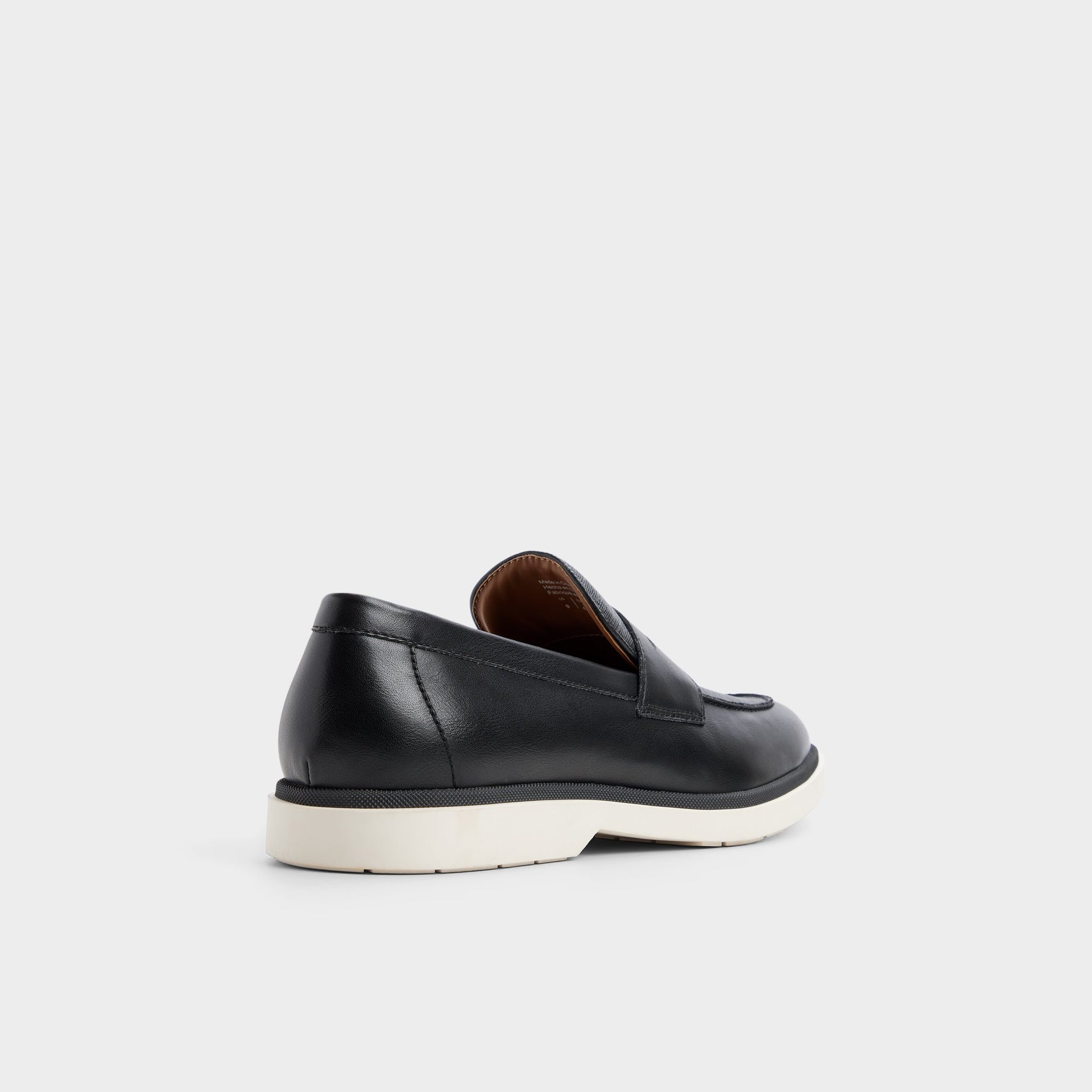 Three-quarter angle of Black Stanson Loafer's back side