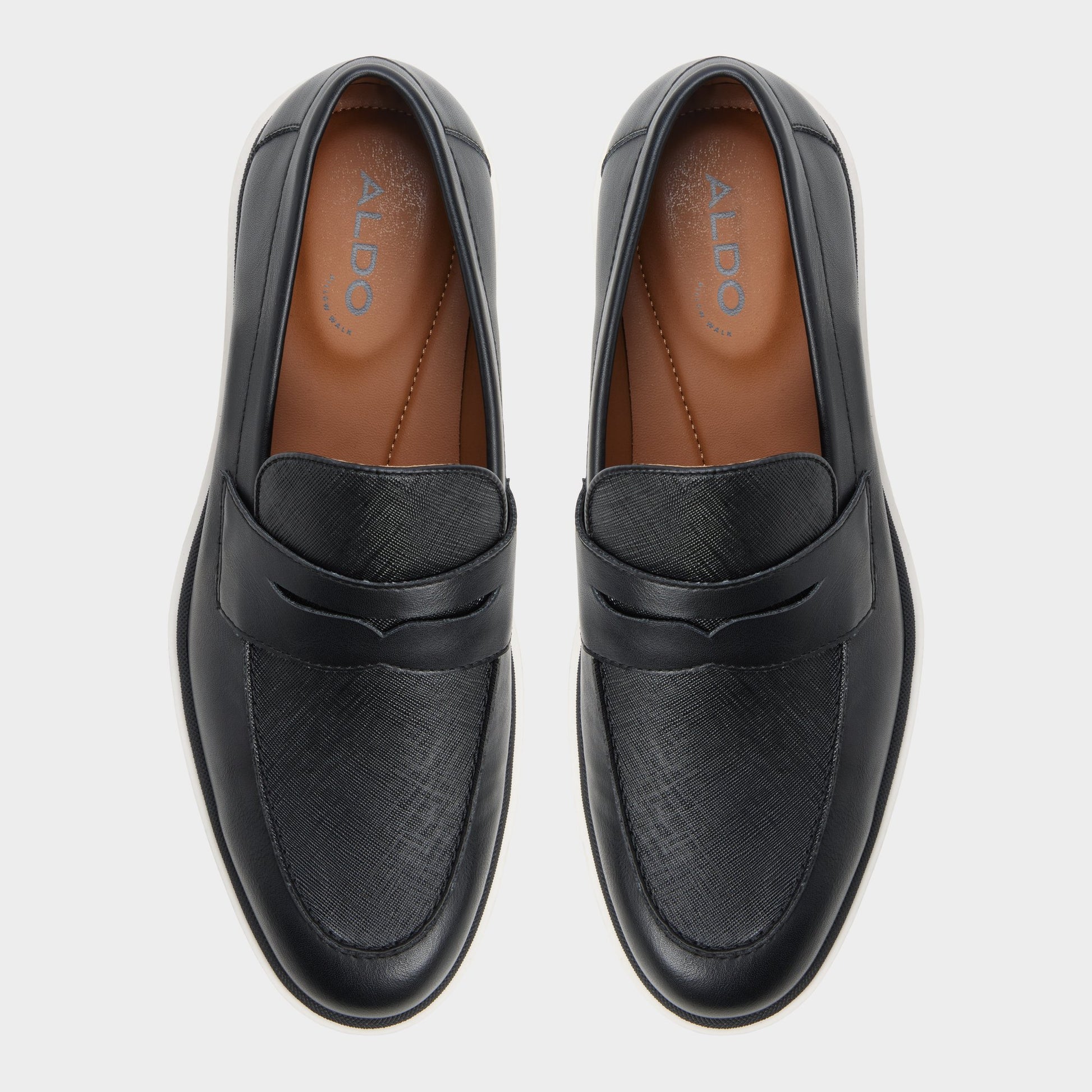 Top-down view of the Black Stanson Loafer