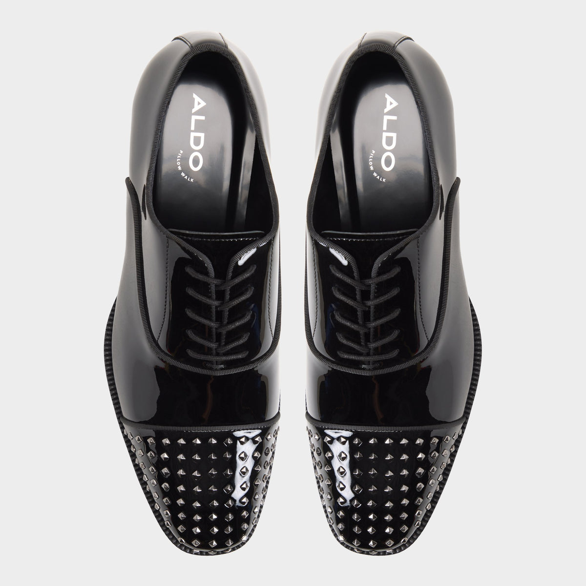 Vue de dessus de la Noir Ed Chaussure Oxford