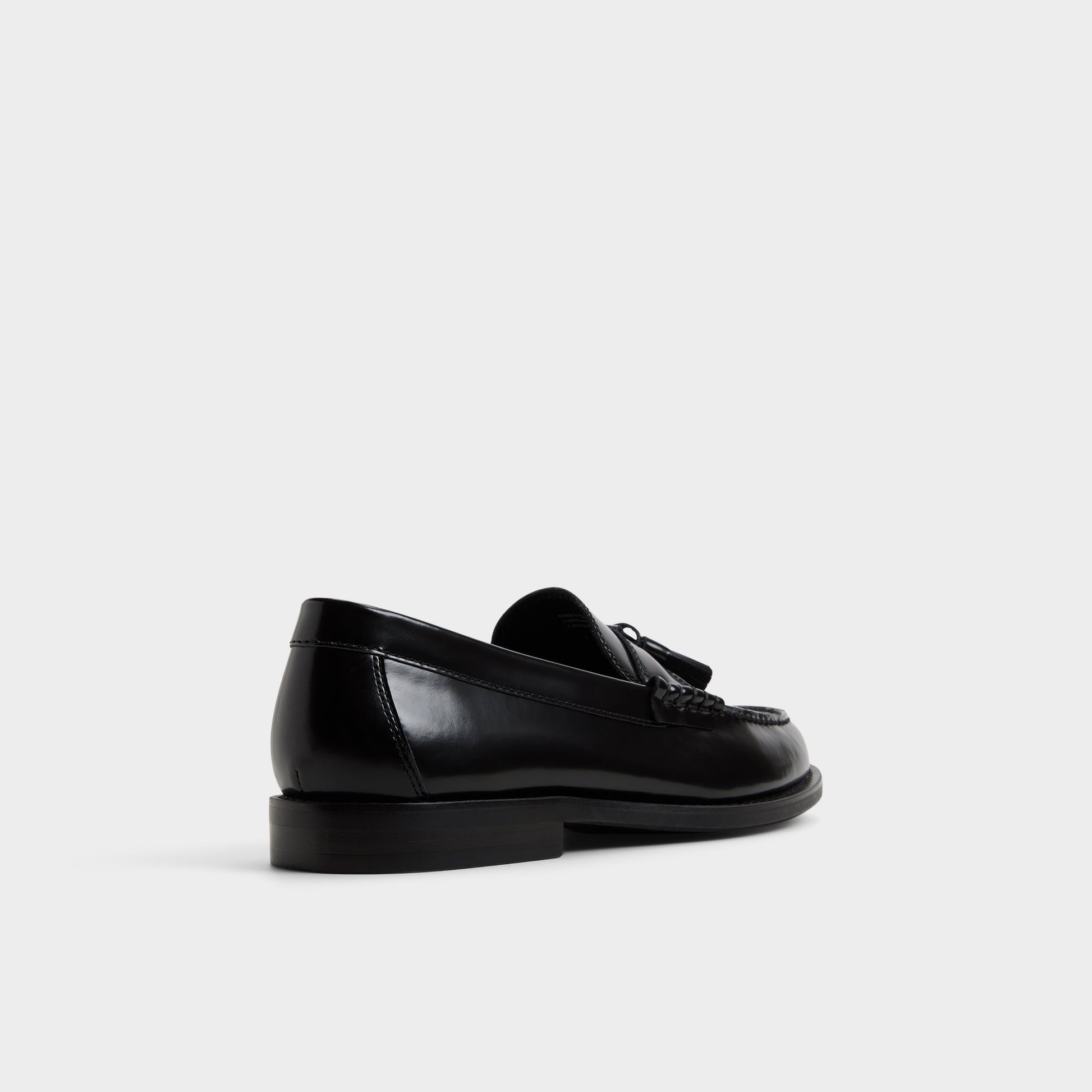 Three-quarter angle of Black Cairo Loafer's back side