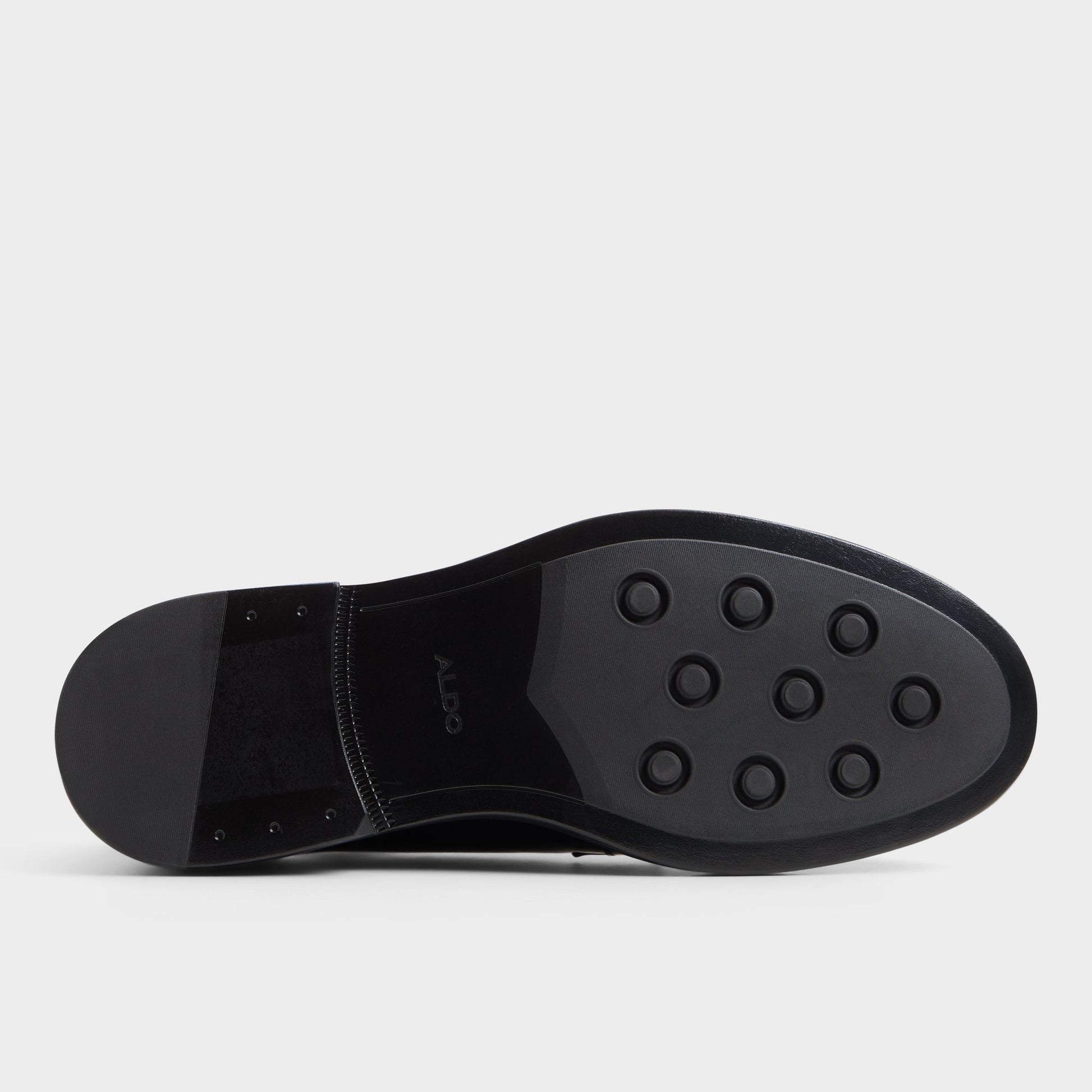 View of Navy Kay Oxford shoe's sole
