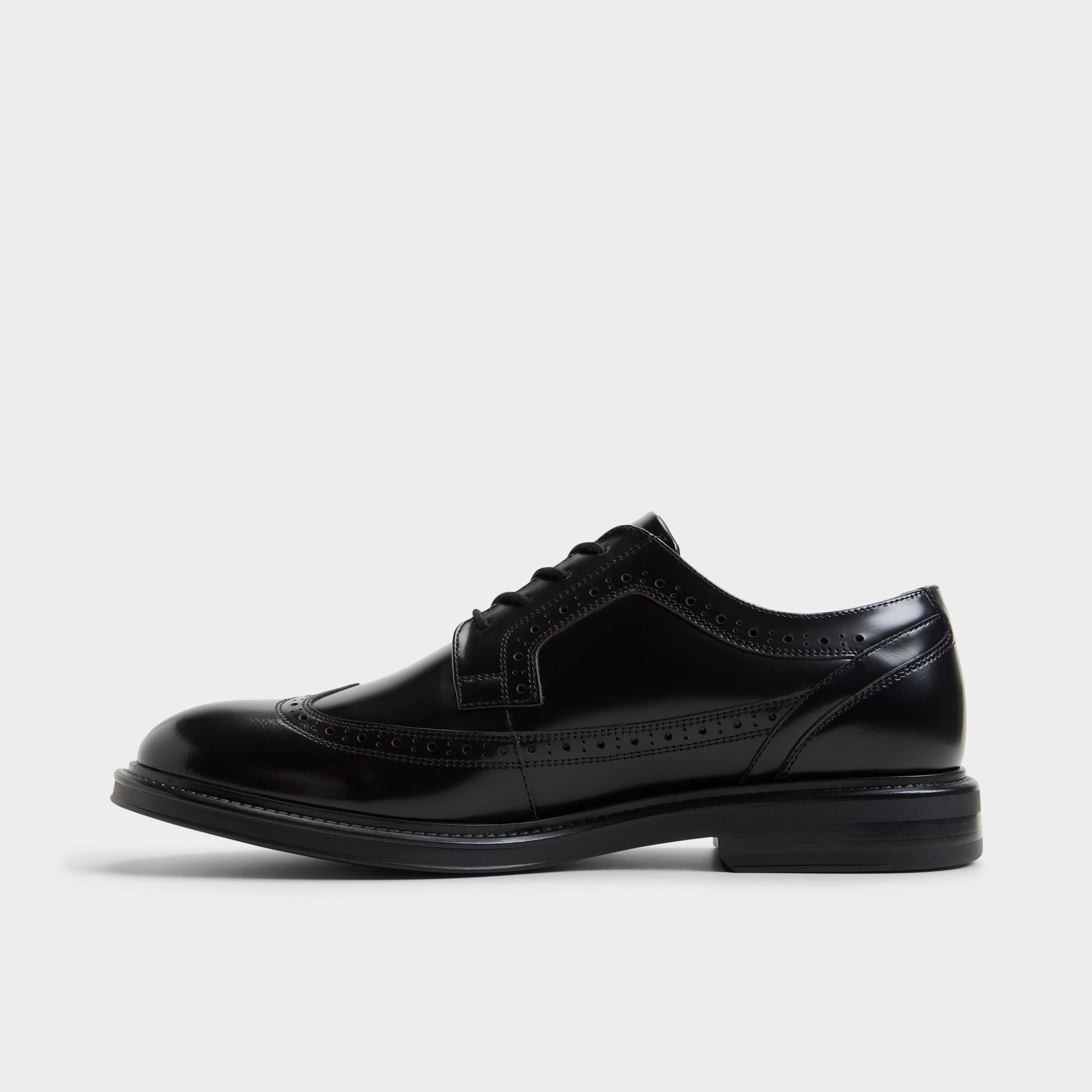 Side view of Black Dave Oxford shoe