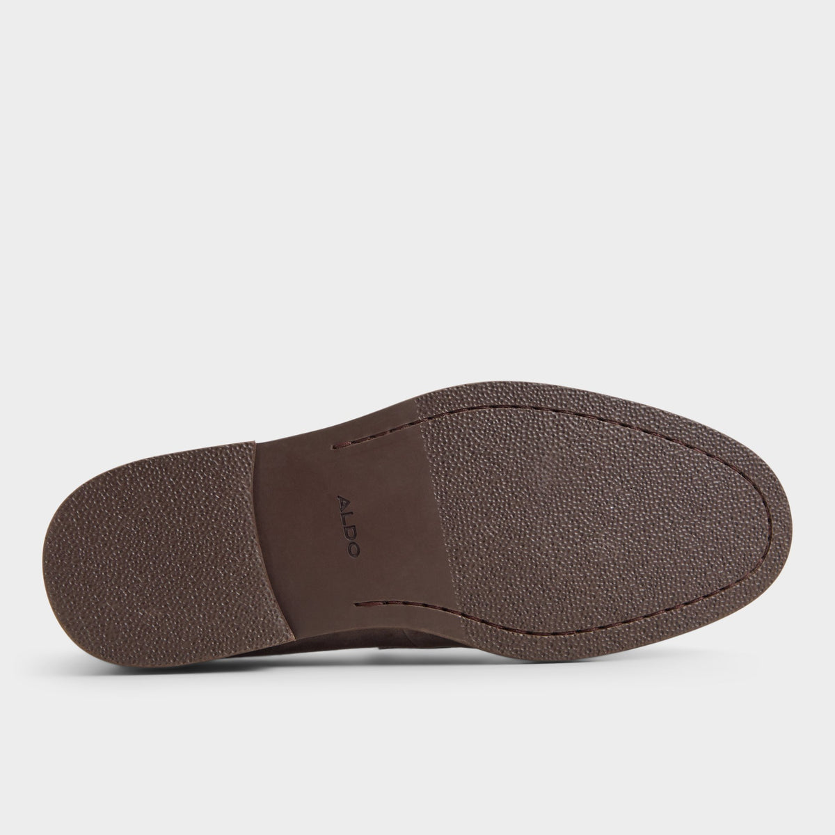 View of Grey Fenson Loafer's sole