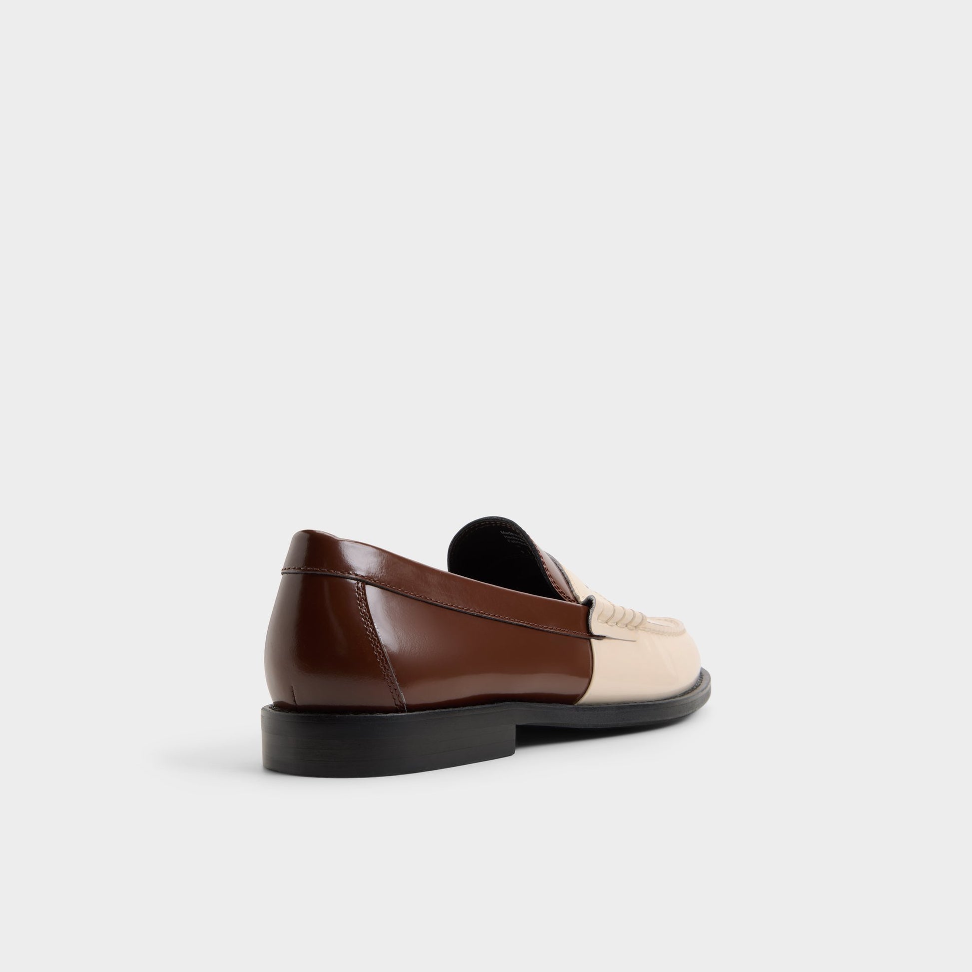 Three-quarter angle of Brown multi Emil Loafer's back side