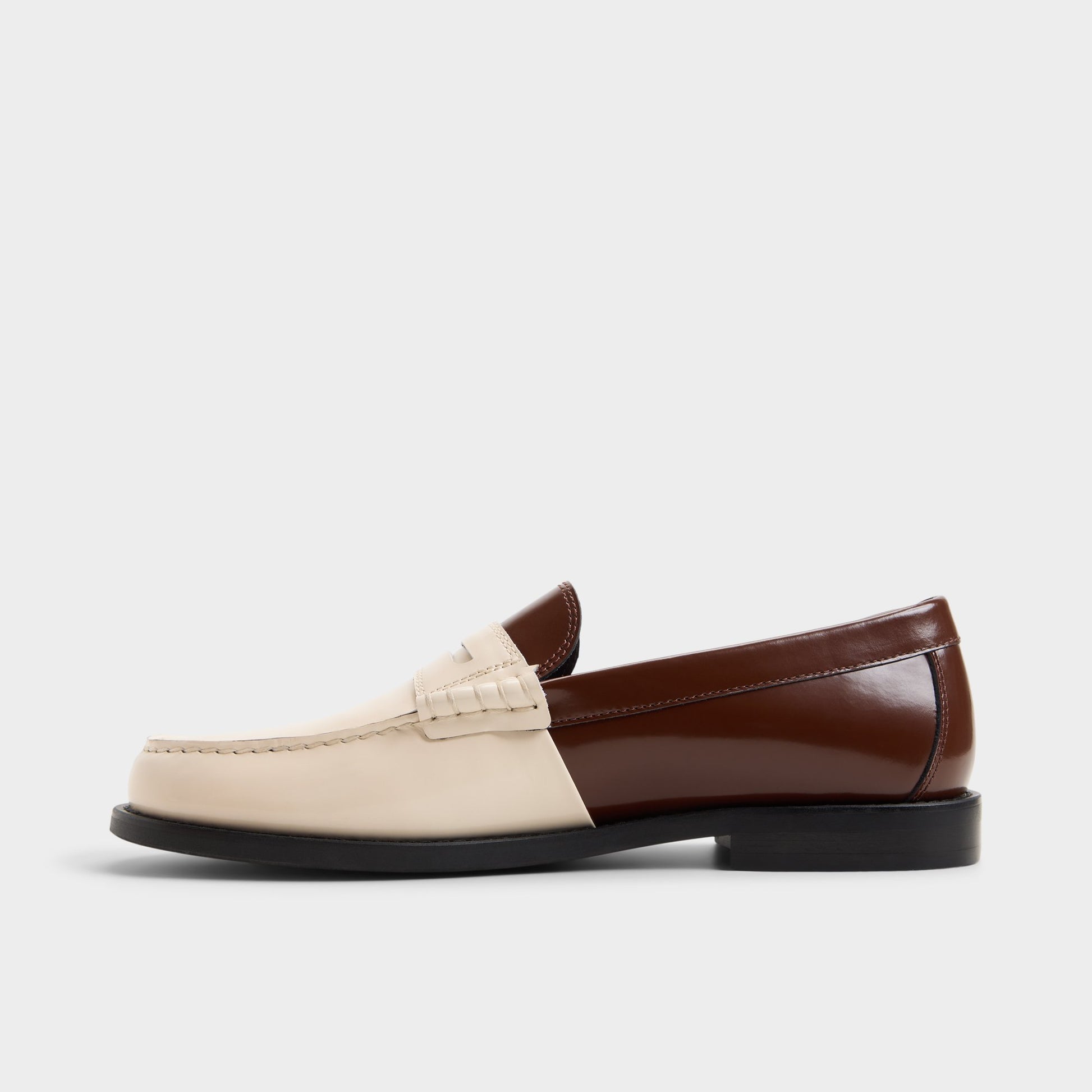 Side view of Brown multi Emil Loafer