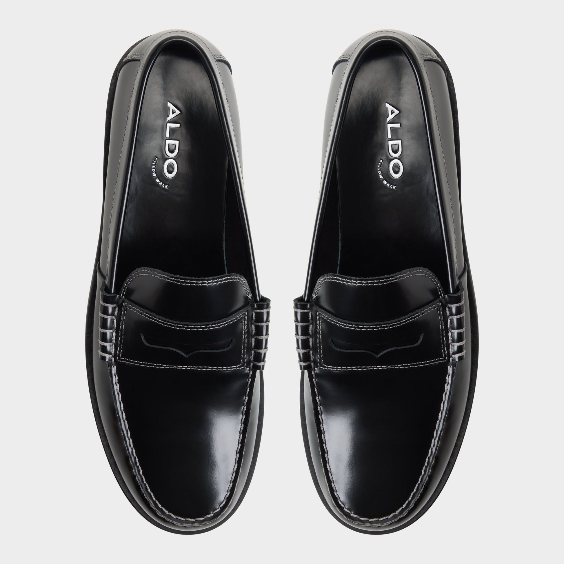 Top-down view of the Black Emil Loafer