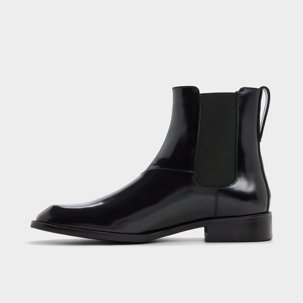 Side view of Black Shaney Chelsea boot