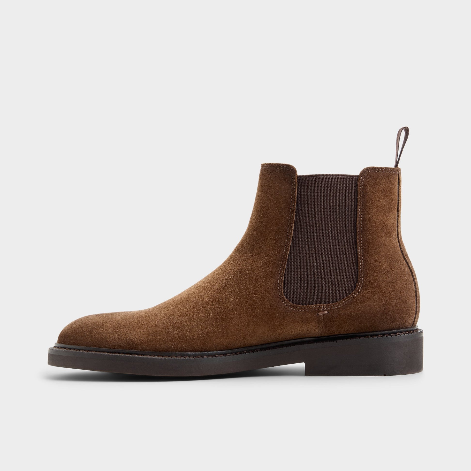 Side view of Brown Malmo Chelsea boot